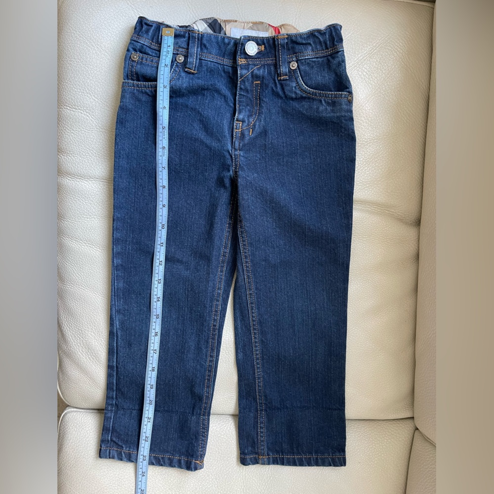 Burberry Blue Denim Jeans w/ Burberry Logo on Back Pocket/Buttons (Unisex) 5US